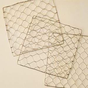 Brass Wire Flower Frog. Set of 3