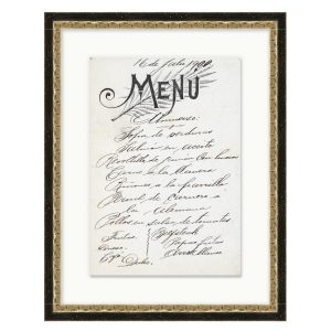 Vintage Menu II
