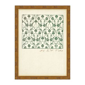 Antique Floral Block Print No.8