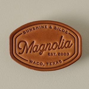 Magnolia Sunshine Leather Magnet