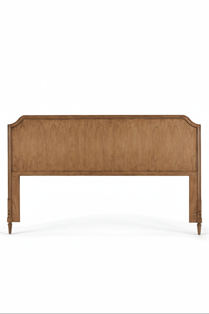 Corinne Queen and King Mahogany Wood Bedroom Headboard