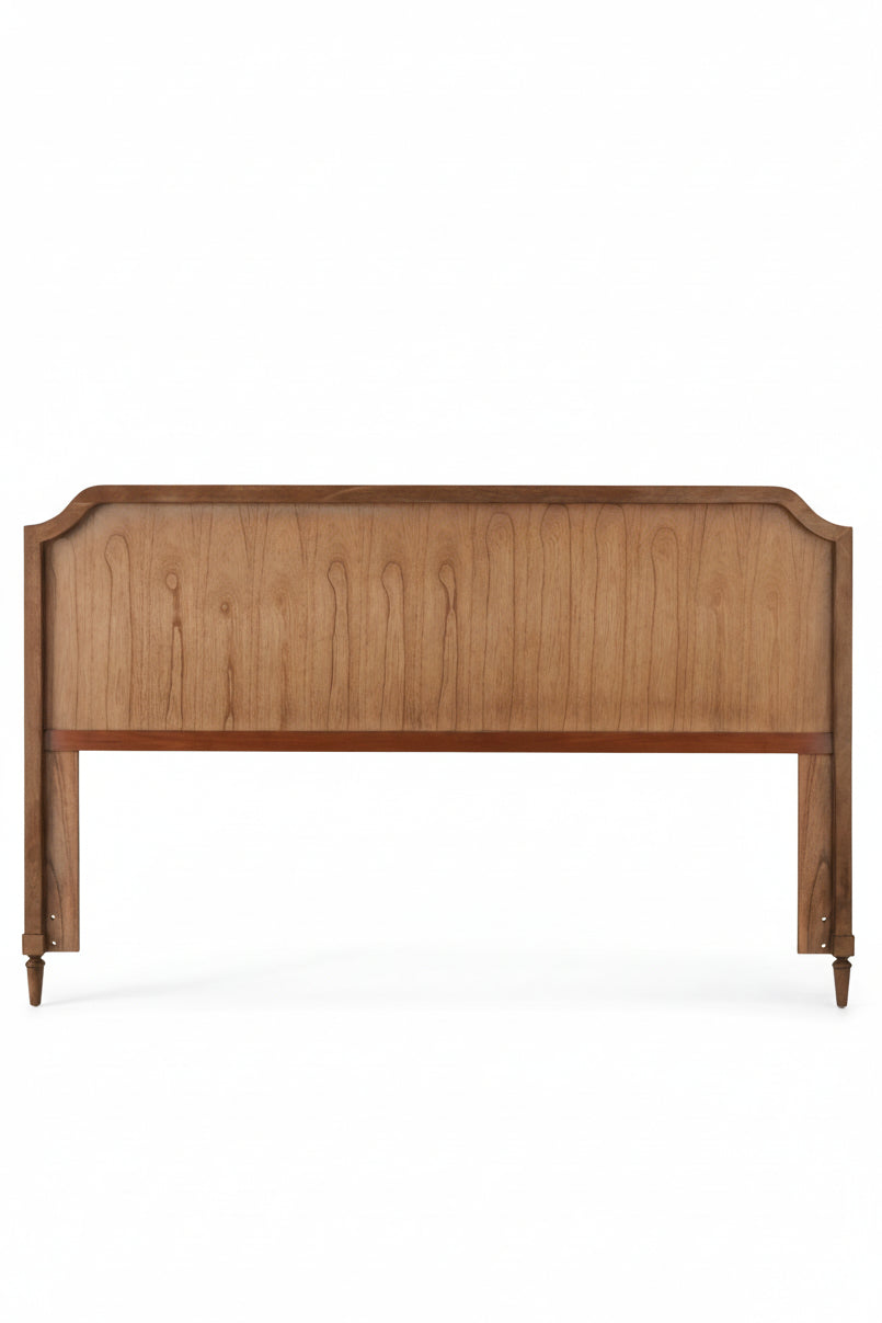 Corinne Queen and King Mahogany Wood Bedroom Headboard - Image 2