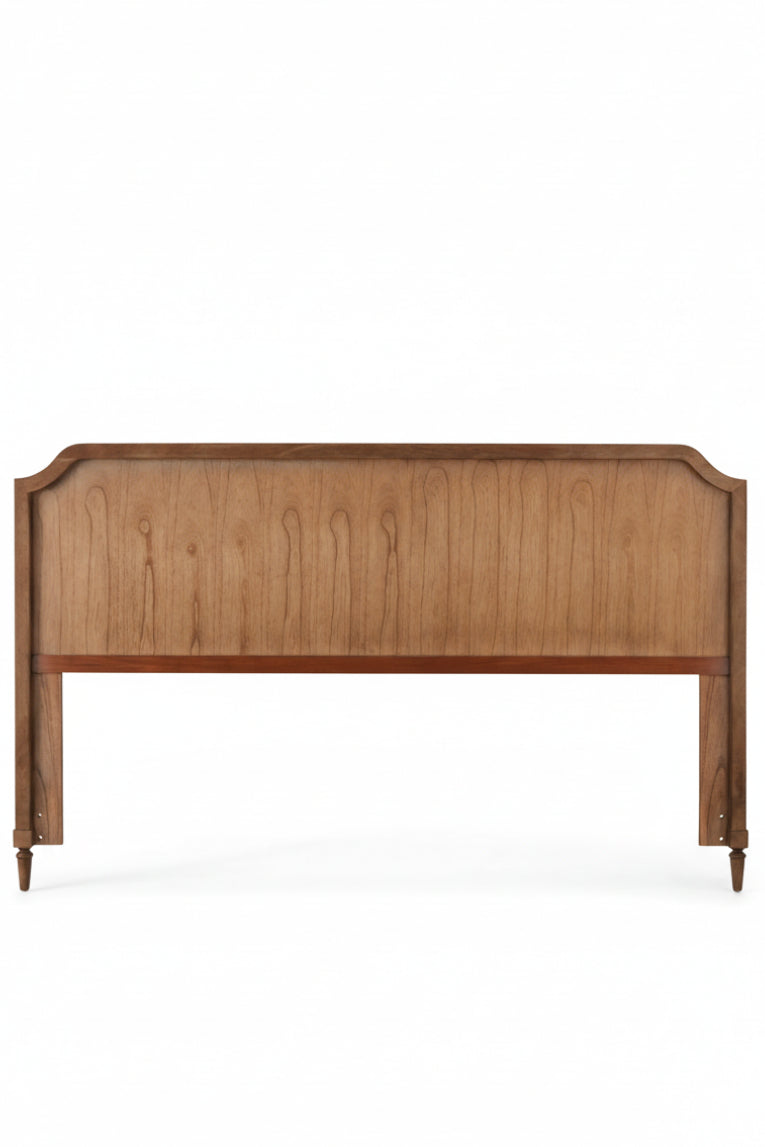Corinne Queen and King Cream Linen Upholstered Bedroom Headboard - Image 2