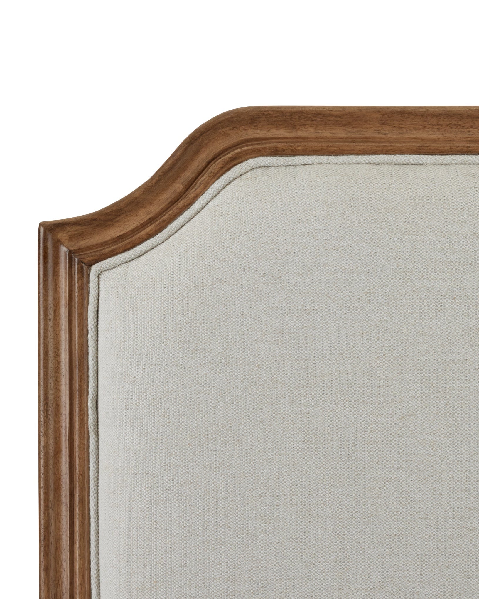 Corinne Queen and King Cream Linen Upholstered Bedroom Headboard - Image 3