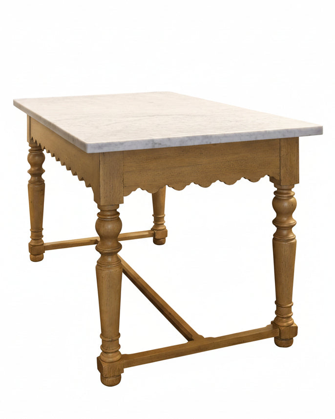 Sadie Scalloped Kitchen Island - Image 6