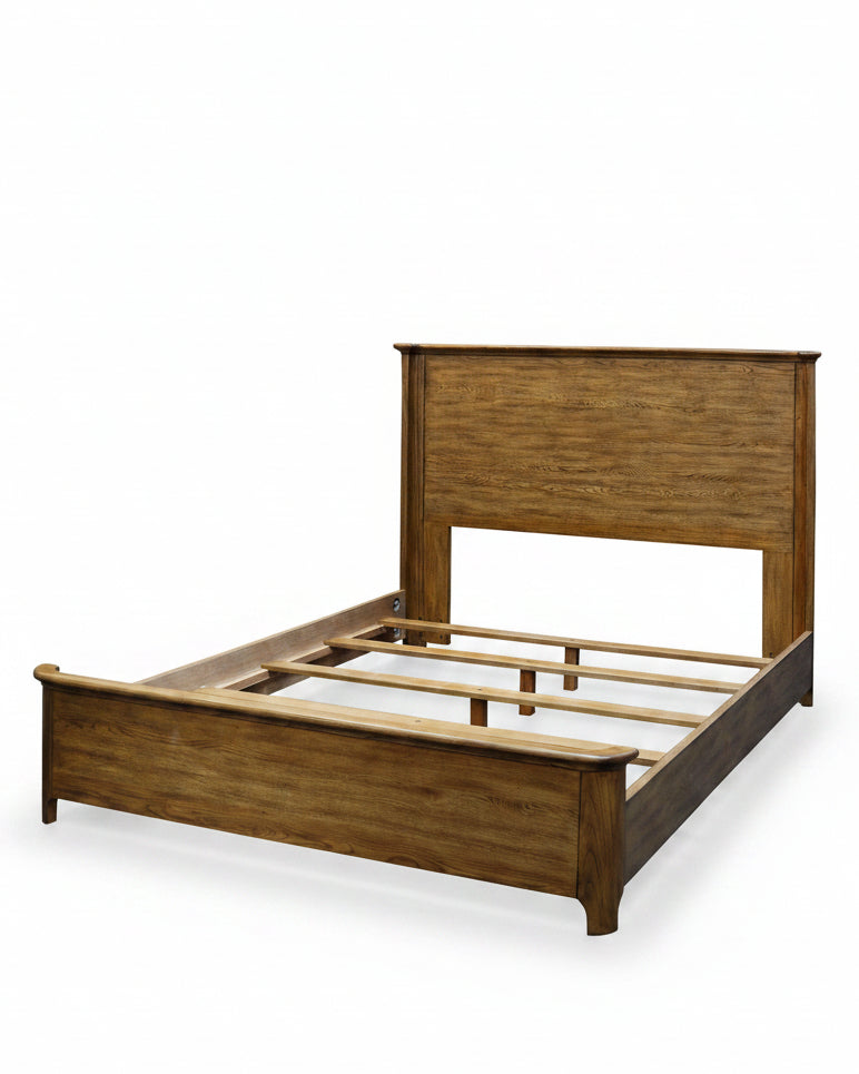 Bristow White Oak and Sungkai Wood Bed Frame - Image 3