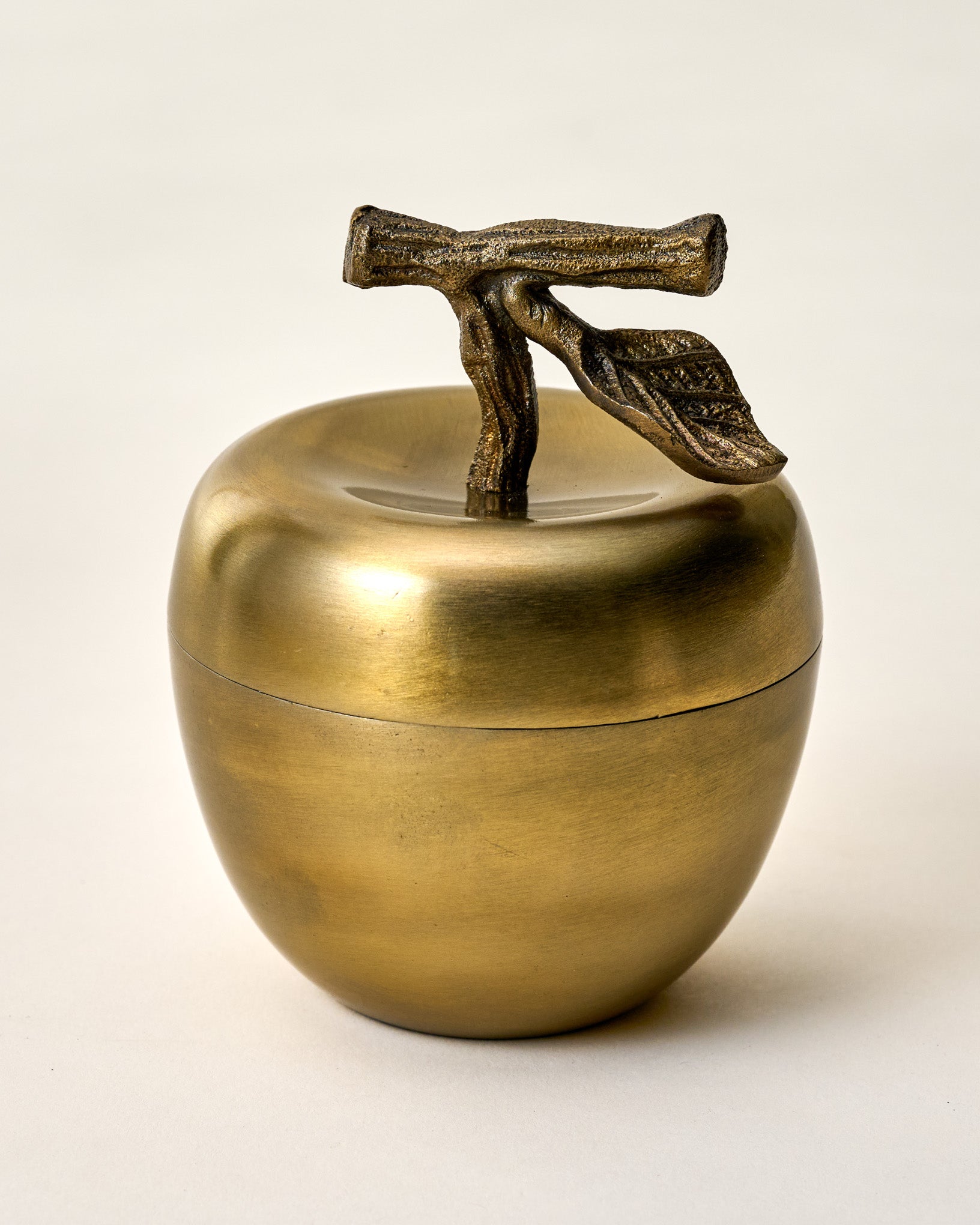 Antique Brass Apple Candle - Image 4