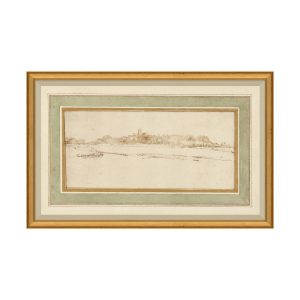 Rural Countryside Etching