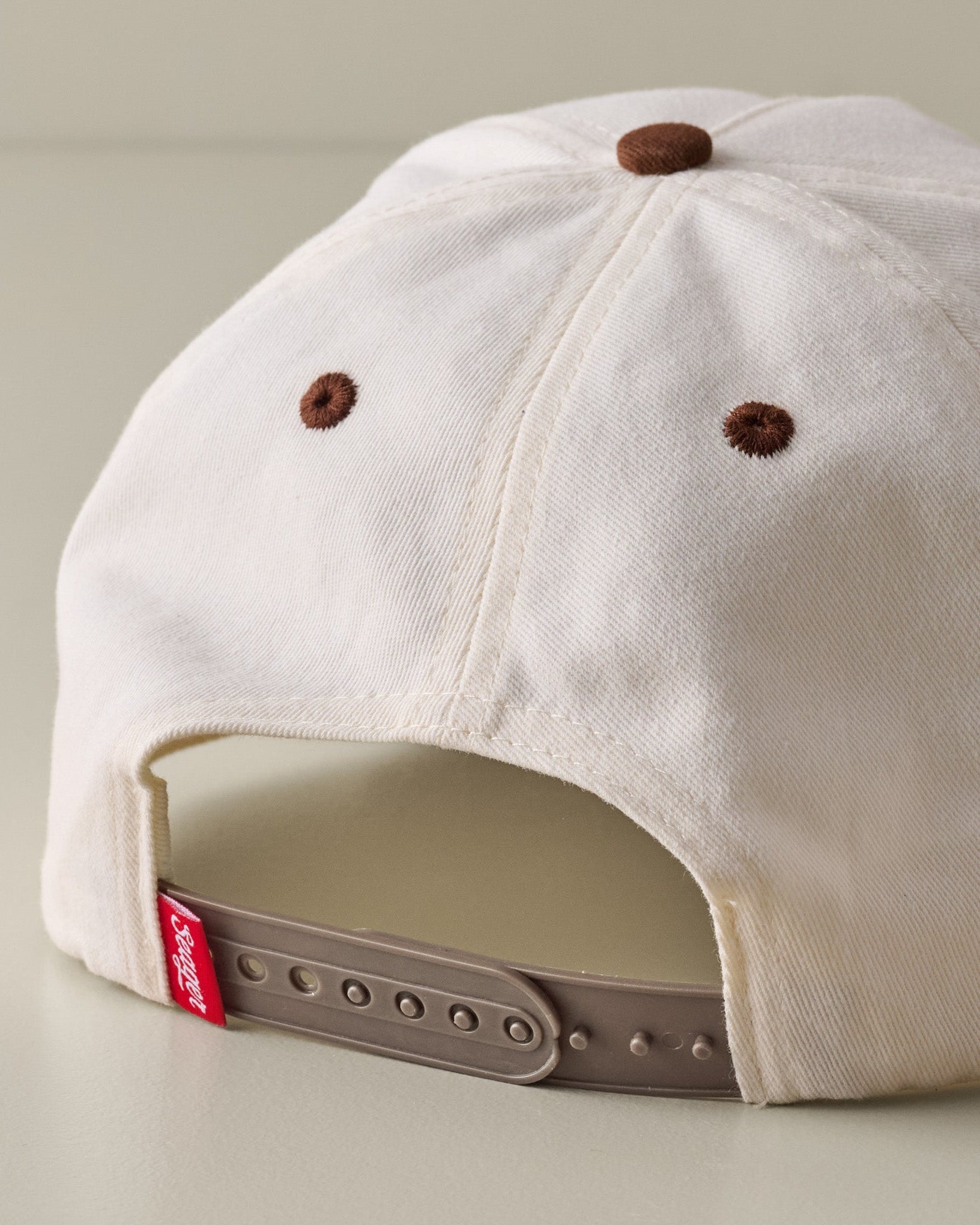 Rodeo Snapback Cream and Brown Hat - Image 2