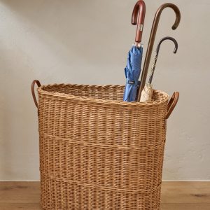 Natural Rattan Console Basket
