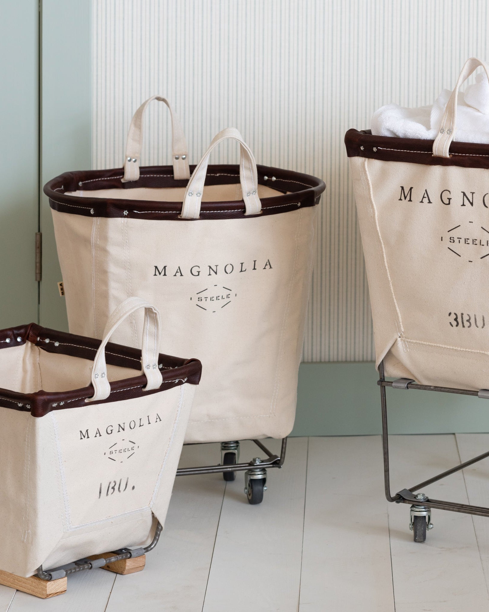 Magnolia Steele Canvas Small Basket - 1 BU - Image 2