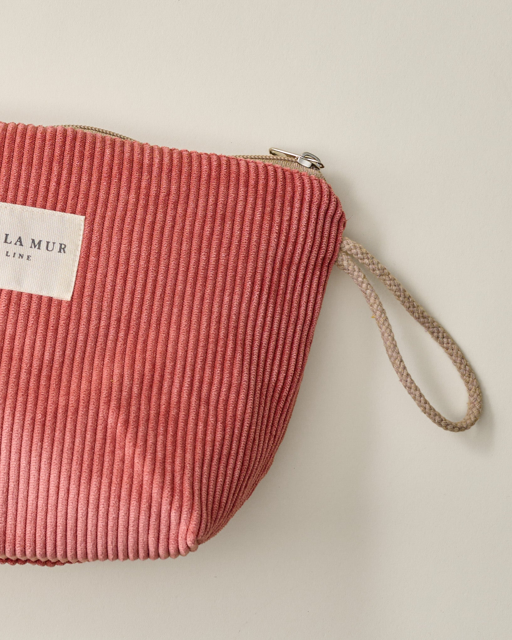 Zip Top Coral Toiletry Pouch - Image 2