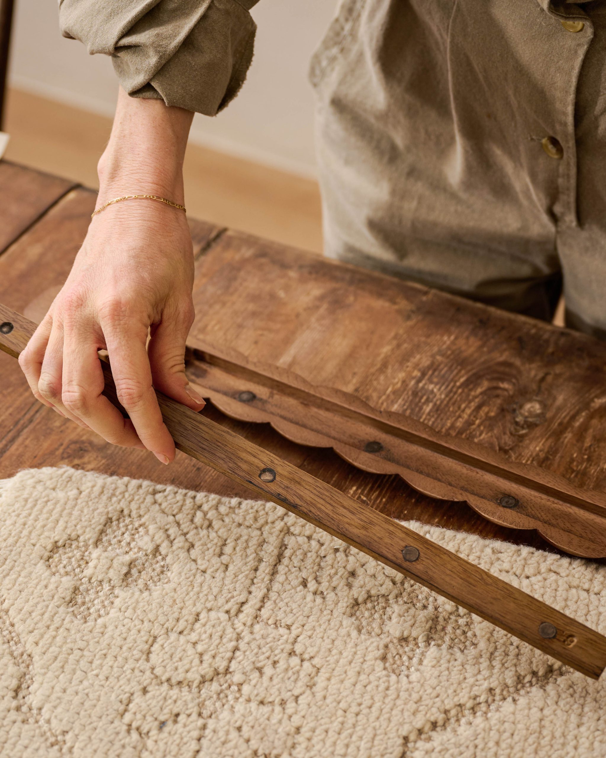 Turned Wood Poster Hanger Kit - Image 3