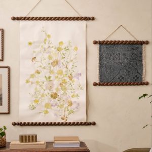 Turned Wood Poster Hanger Kit