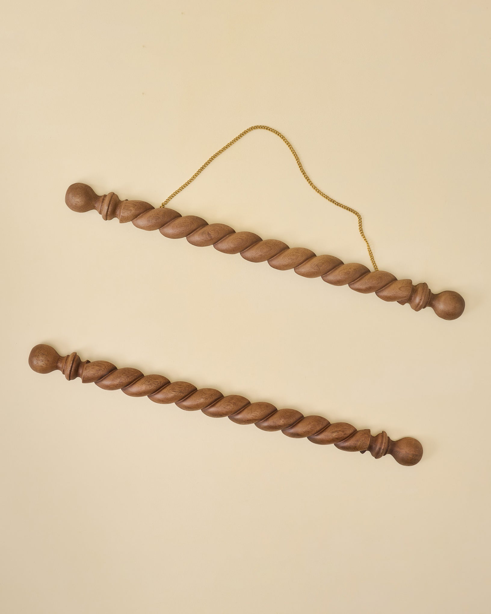 Turned Wood Poster Hanger Kit - Image 4