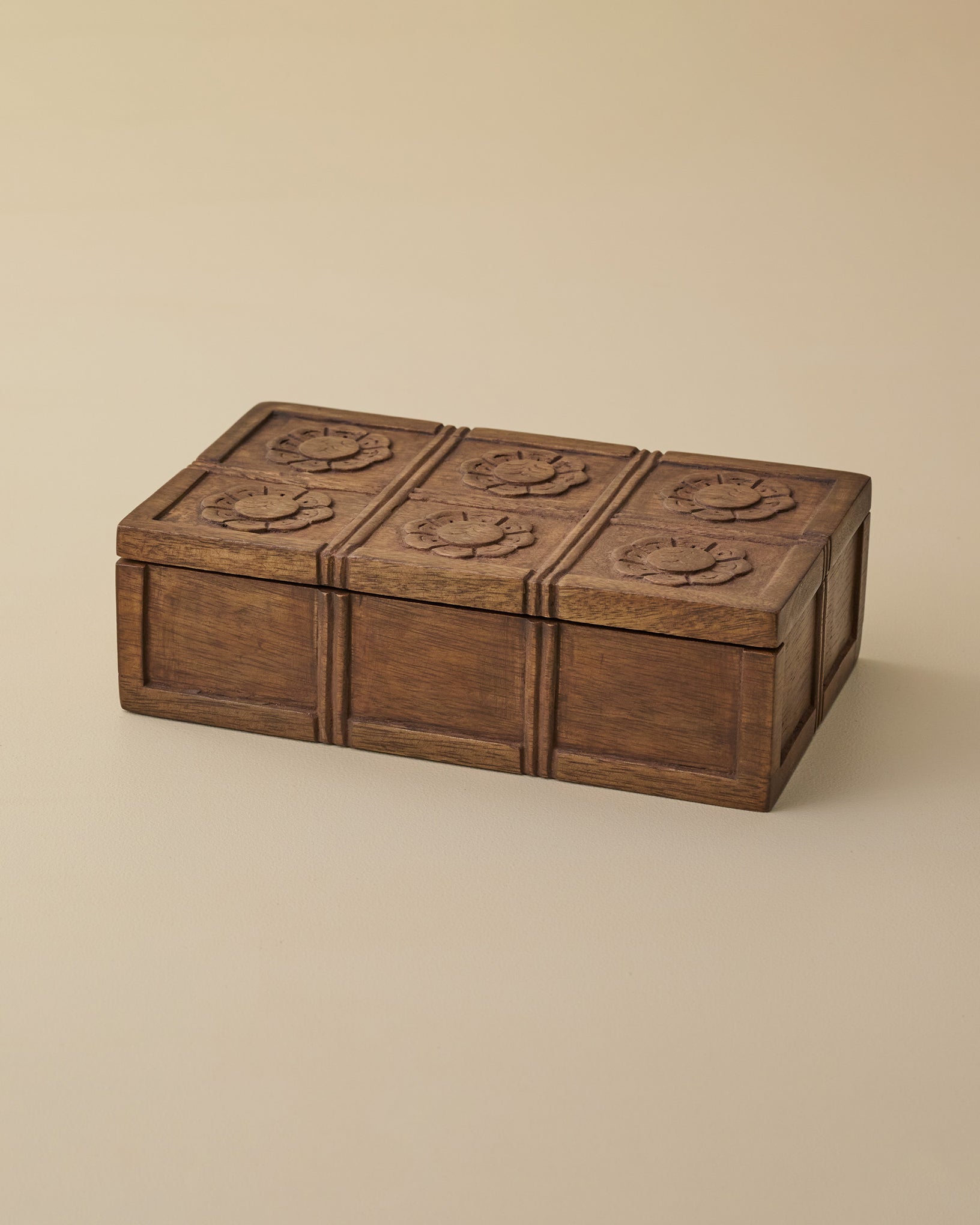 Trina Carved Wood Box - Image 2