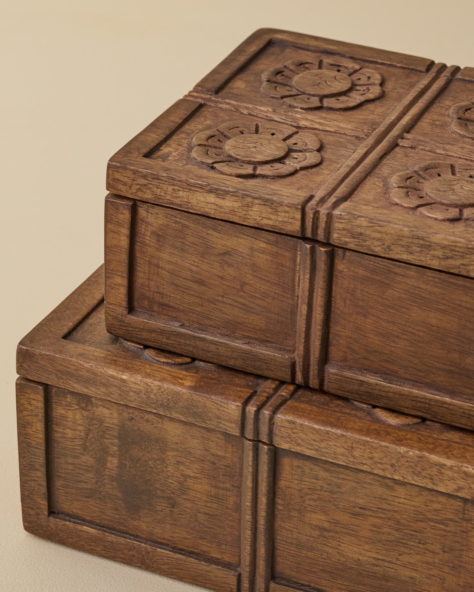 Trina Carved Wood Box - Image 3