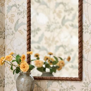 Turned Wood Vanity Mirror