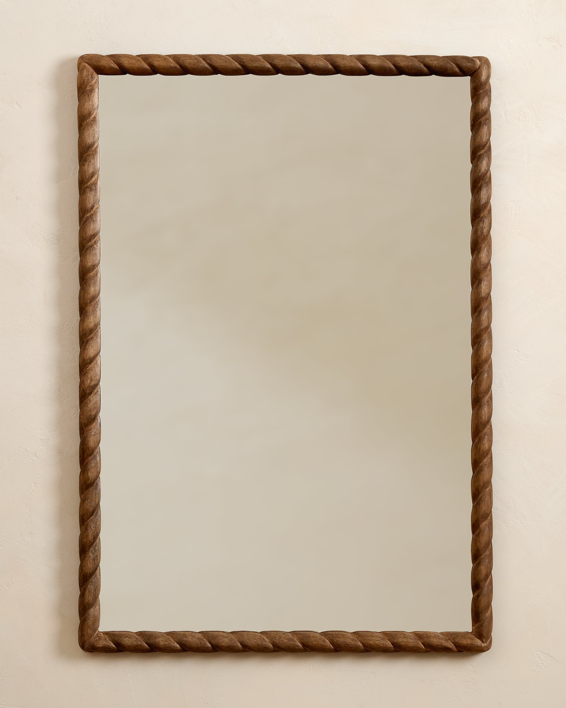 Turned Wood Vanity Mirror - Image 2