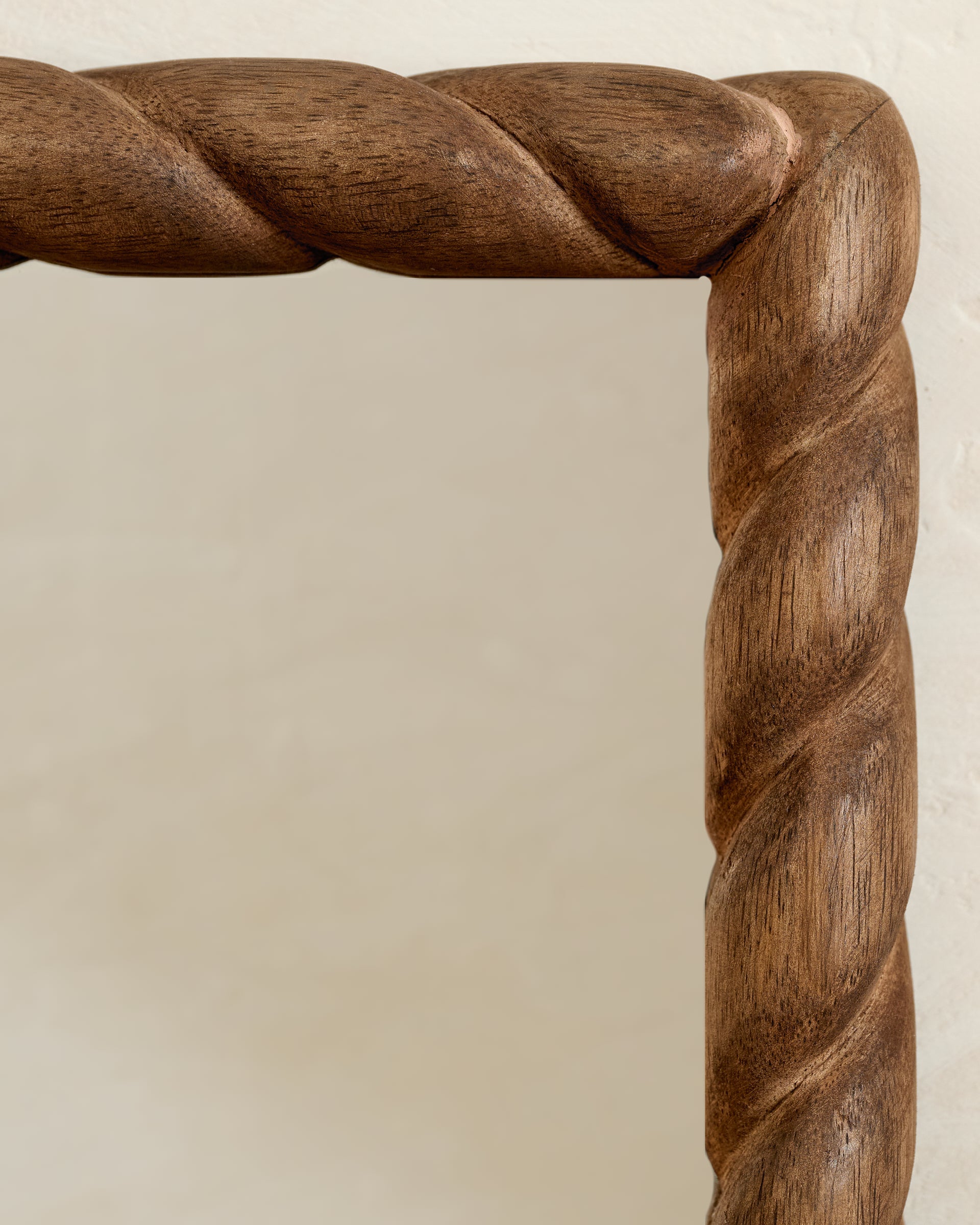 Turned Wood Vanity Mirror - Image 3