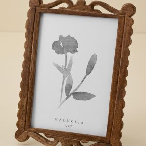 Holloman Carved Wood Photo Frame