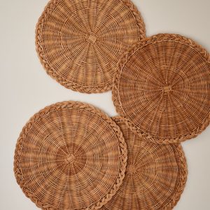 Rattan Charger. Set of 4