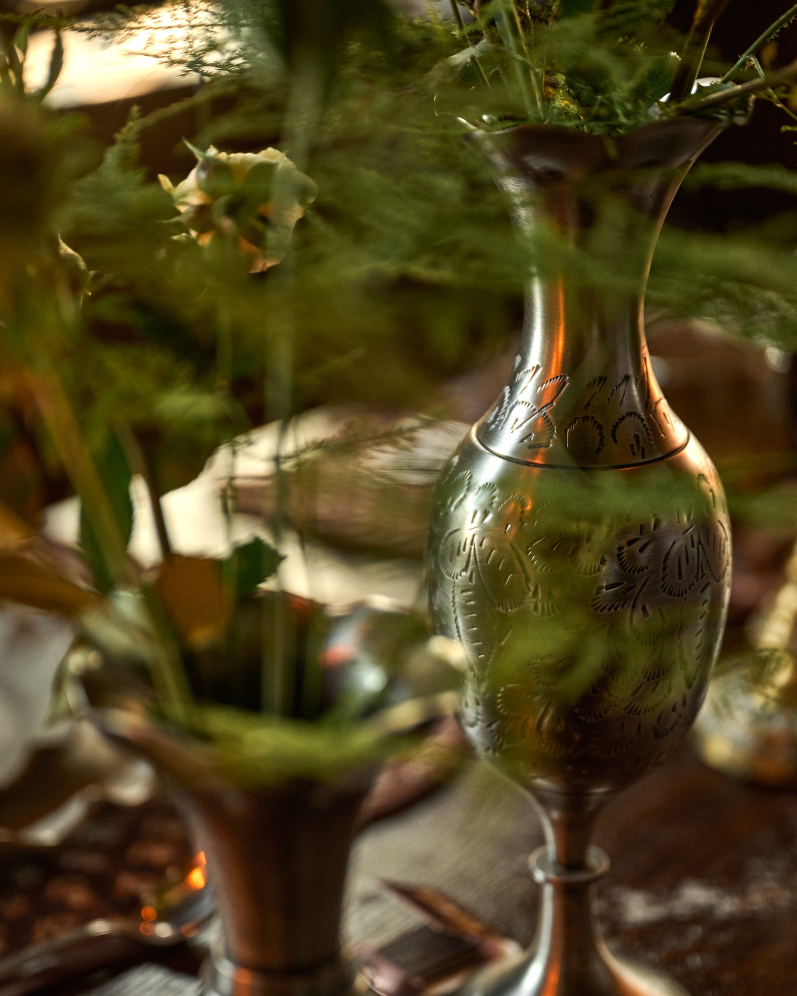 Gwendolyn Pewter Etched Bud Vase - Image 6