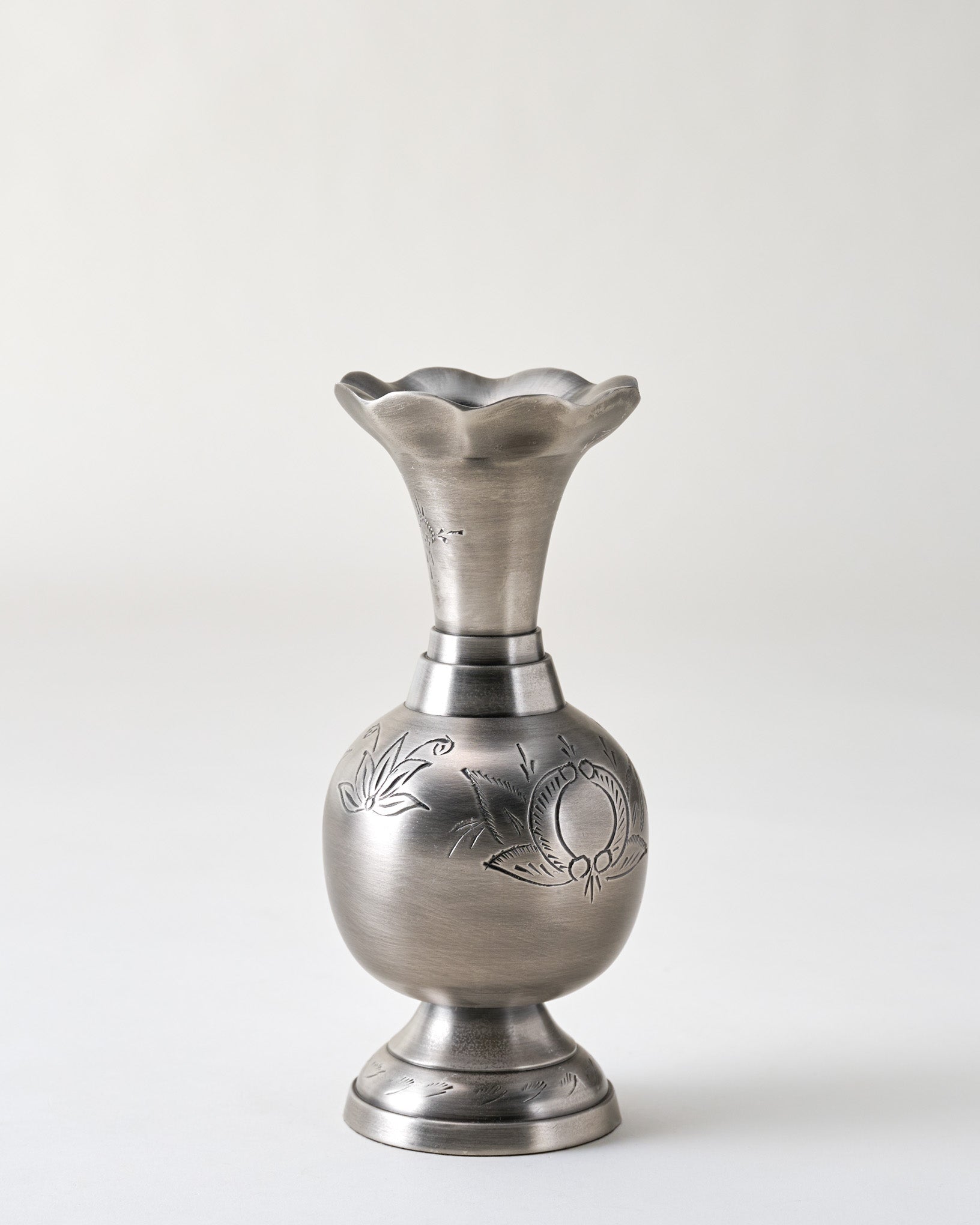 Gwendolyn Pewter Etched Bud Vase - Image 4