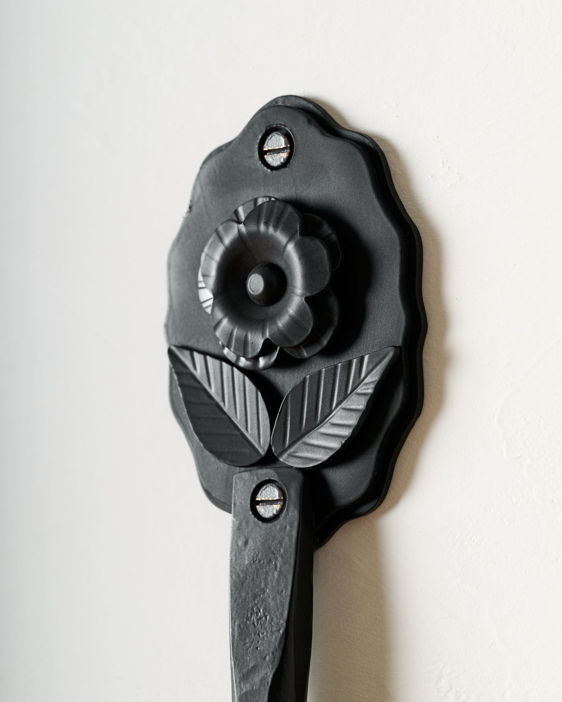 Forged Iron Floral Accent Mirror - Image 3