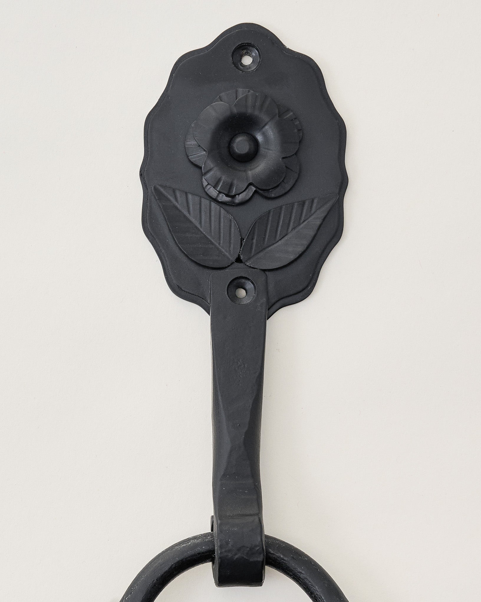 Forged Iron Floral Accent Mirror - Image 4