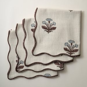 Elaine Block Print Napkin Set of Four