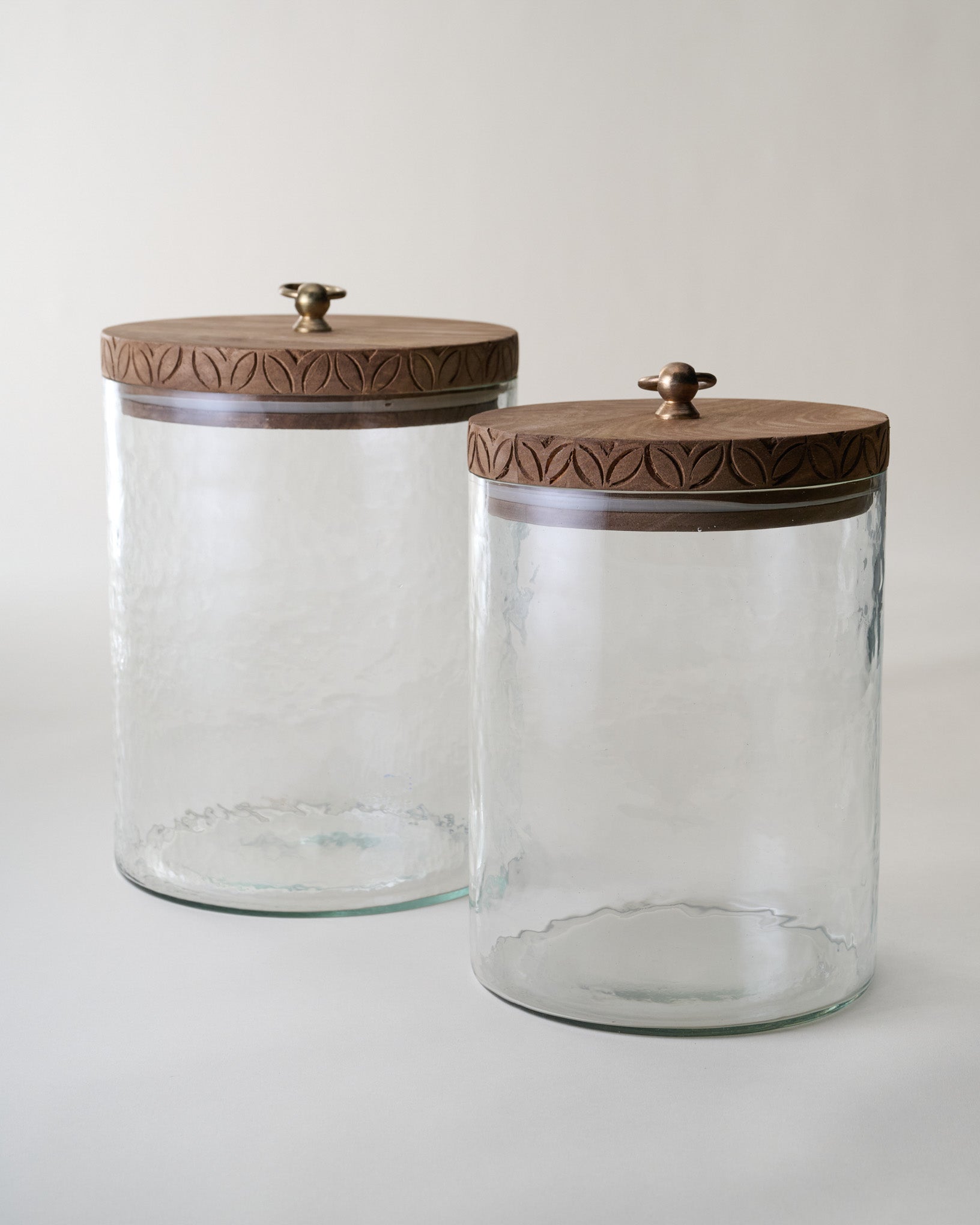 Beckett Carved Wood Canister - Image 5