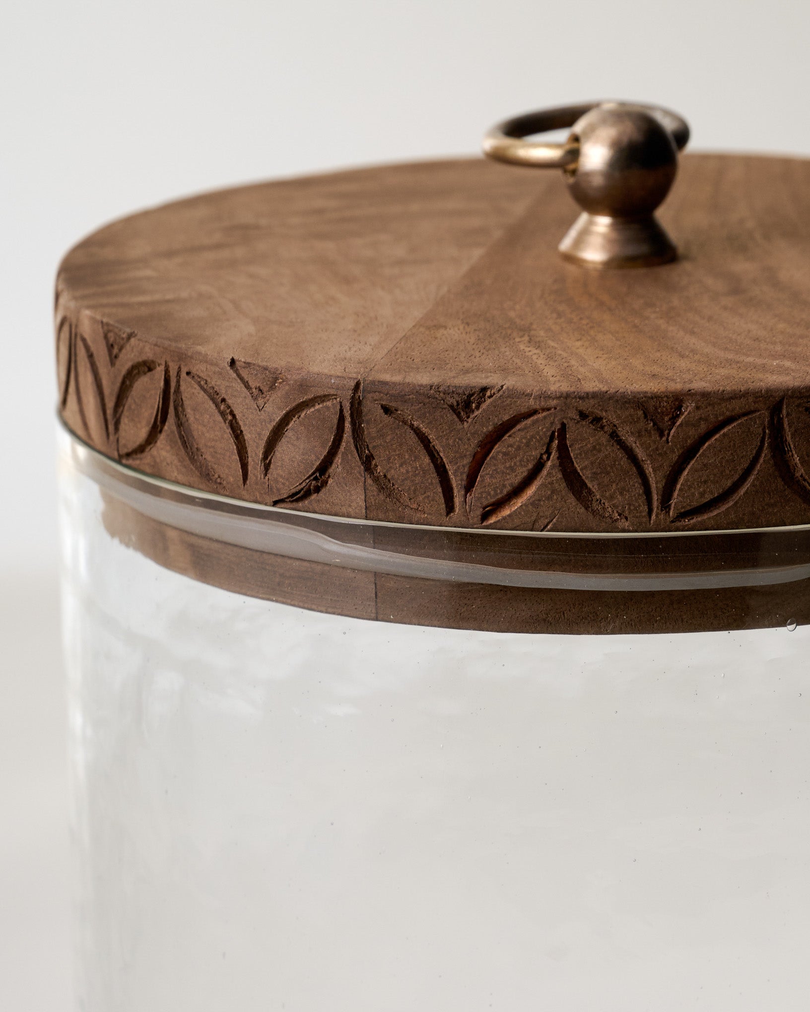 Beckett Carved Wood Canister - Image 6