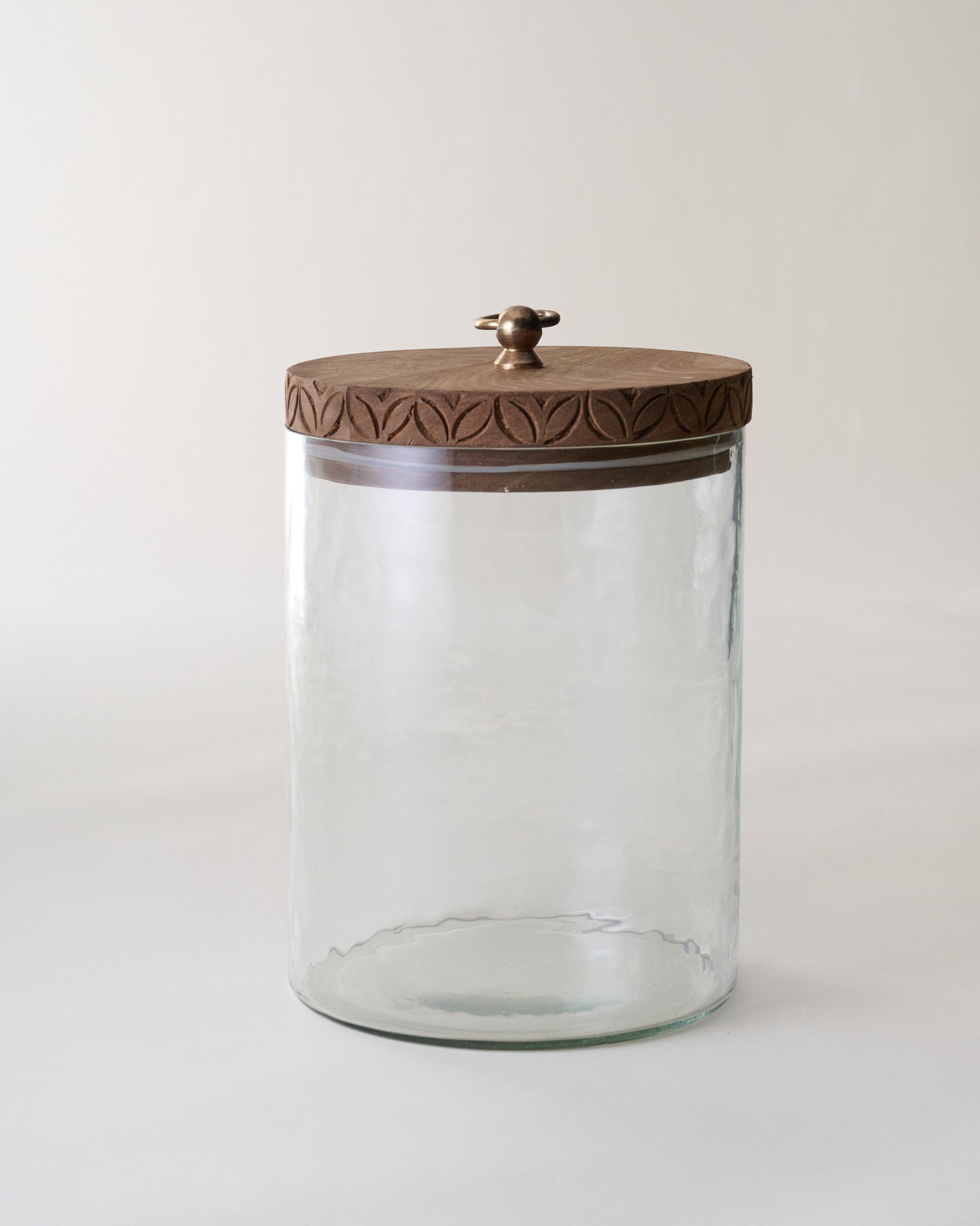 Beckett Carved Wood Canister - Image 3