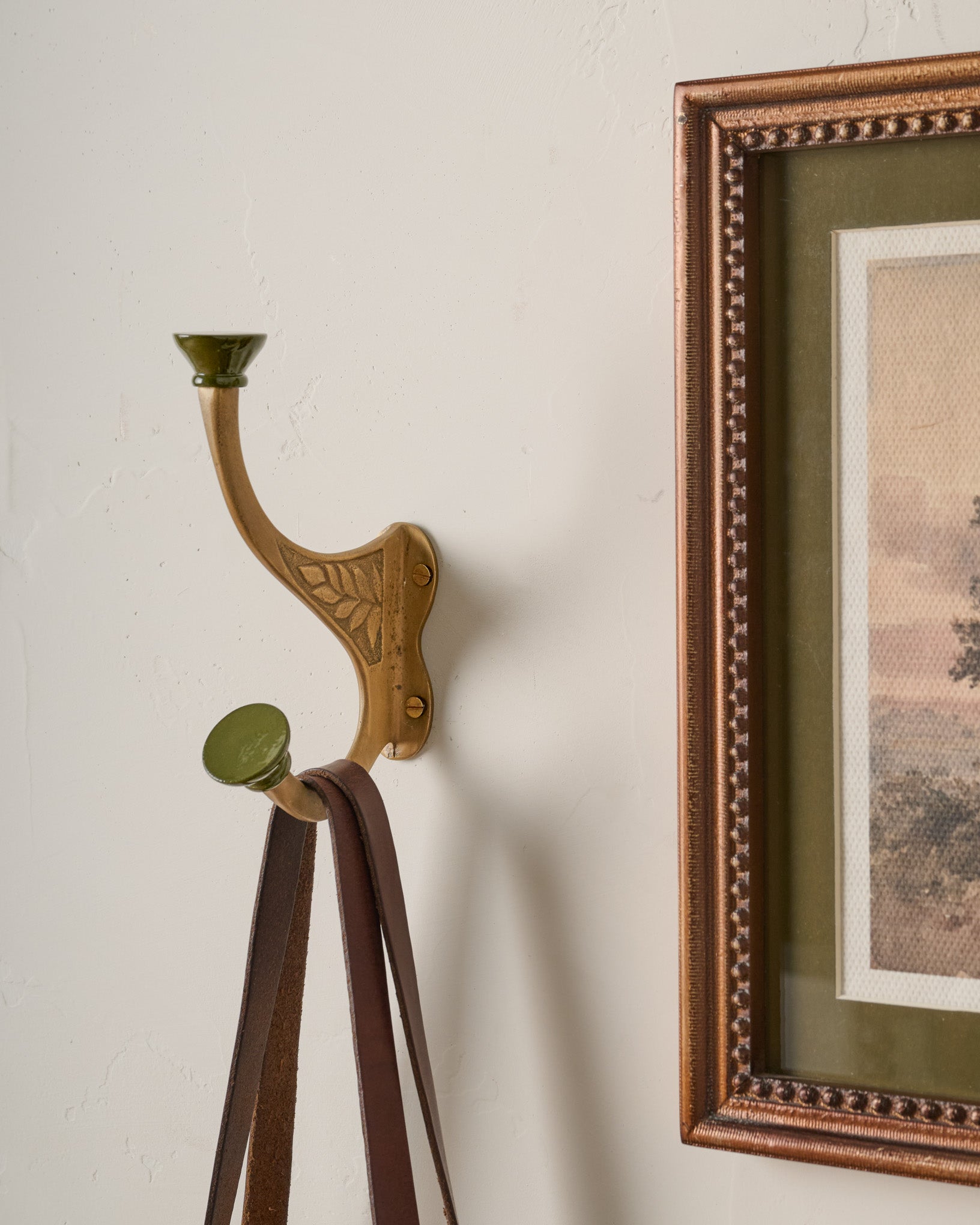 Collins Antique Brass Hook - Image 2