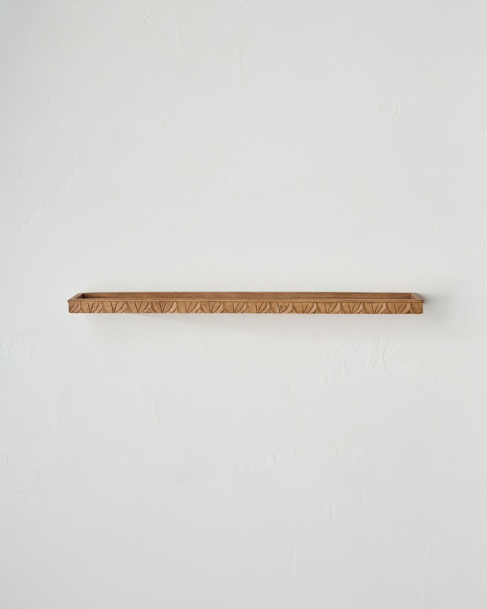 Beckett Carved Wood Shelf - Image 2