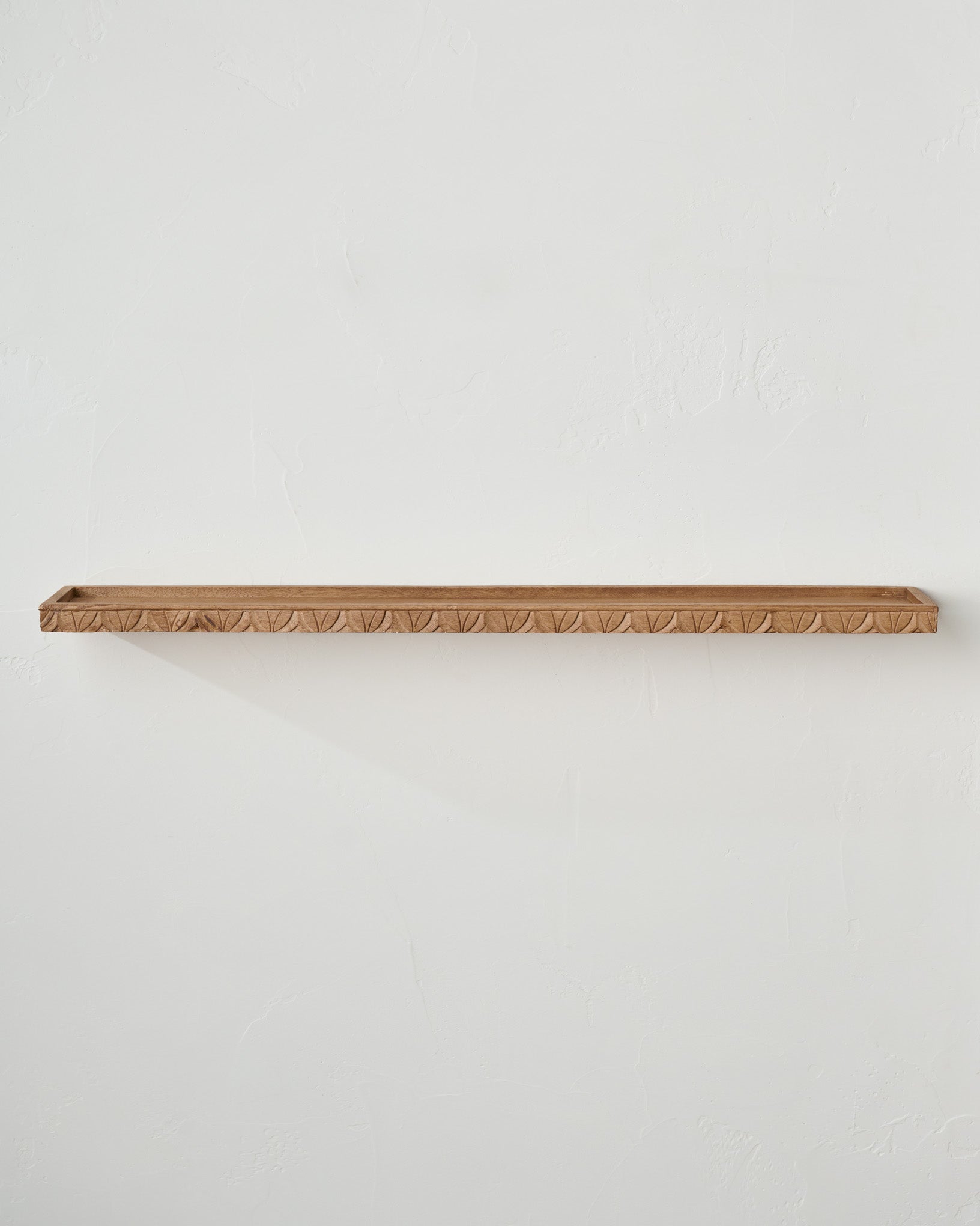 Beckett Carved Wood Shelf - Image 3