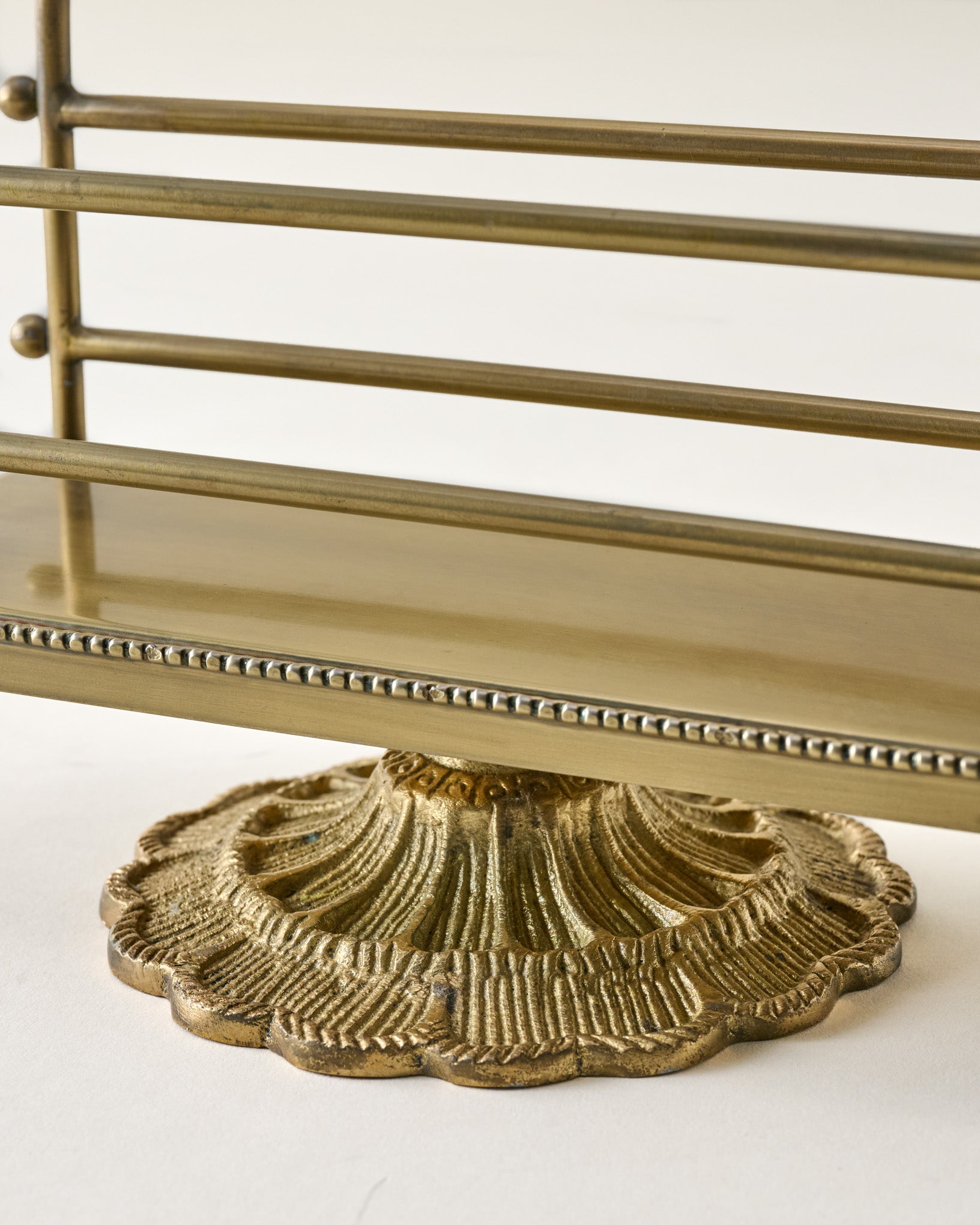 Antique Inspired Brass Mail Holder - Image 4