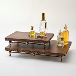 Beckett Carved Wood Riser