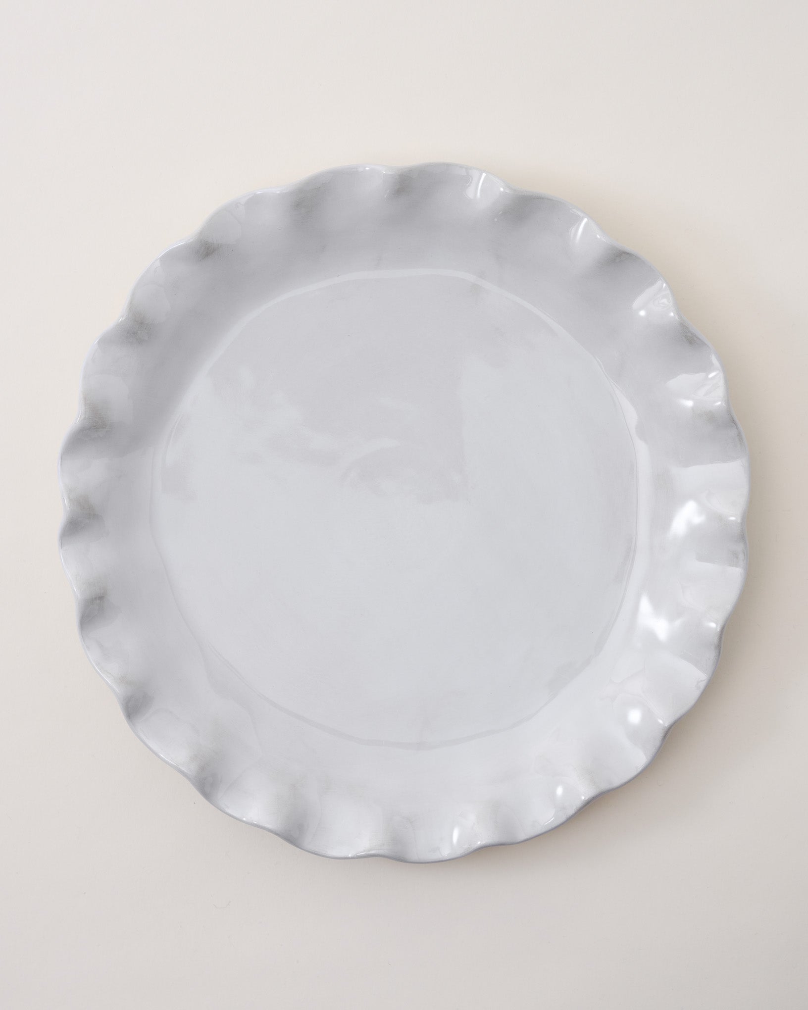 Cream Organic Ruffle Edge Plate - Image 4