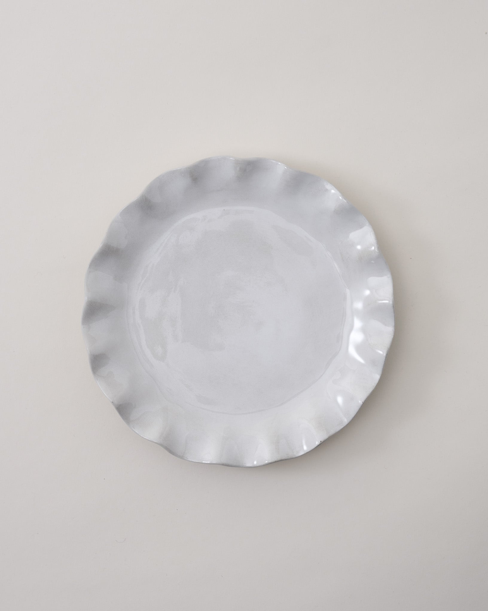 Cream Organic Ruffle Edge Plate - Image 3