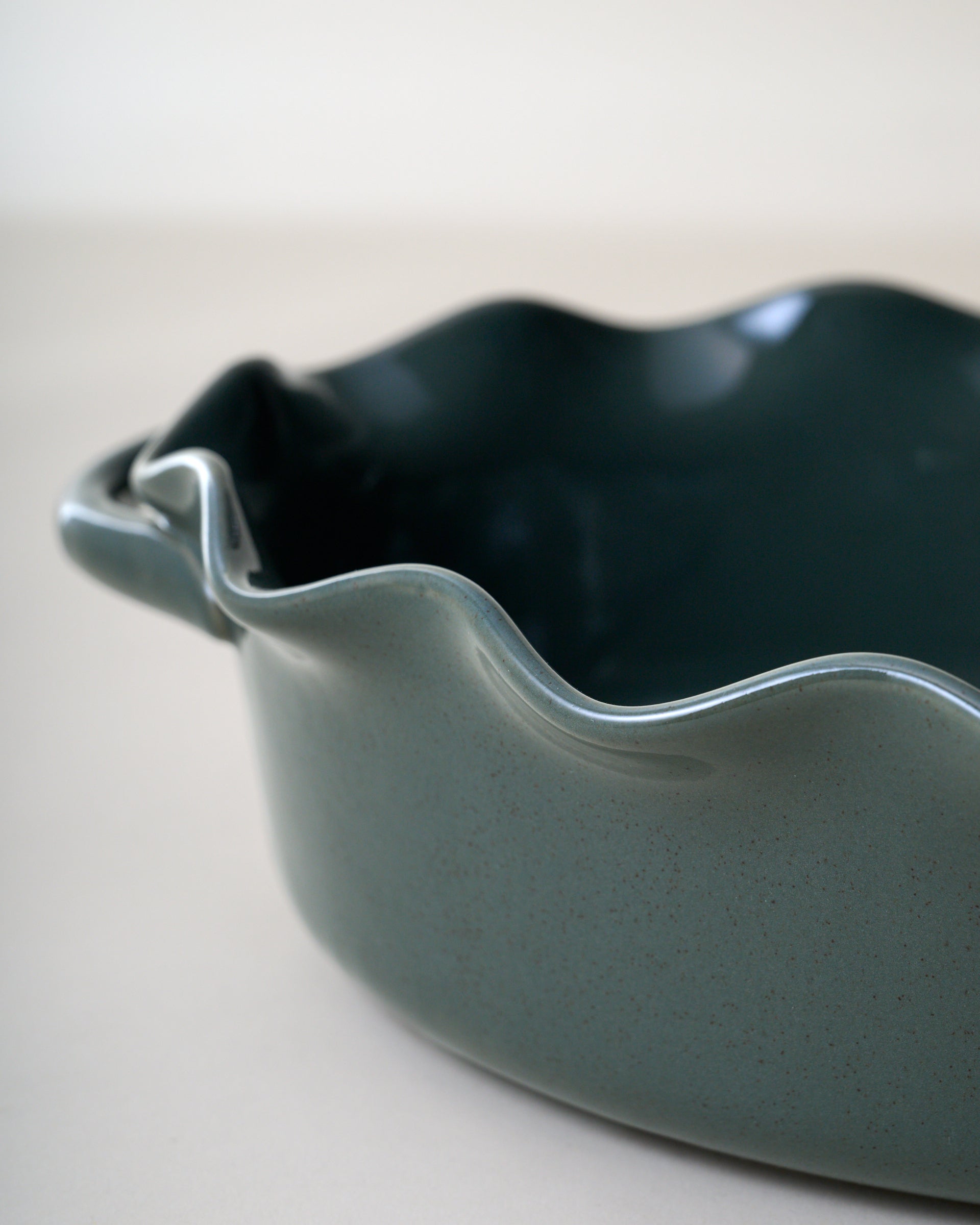 Blue Oval Scalloped Baker - Image 8