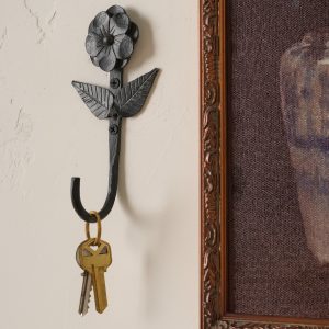Forged Iron Floral Hook I
