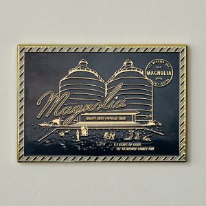 Magnolia Postcard Enamel Magnet