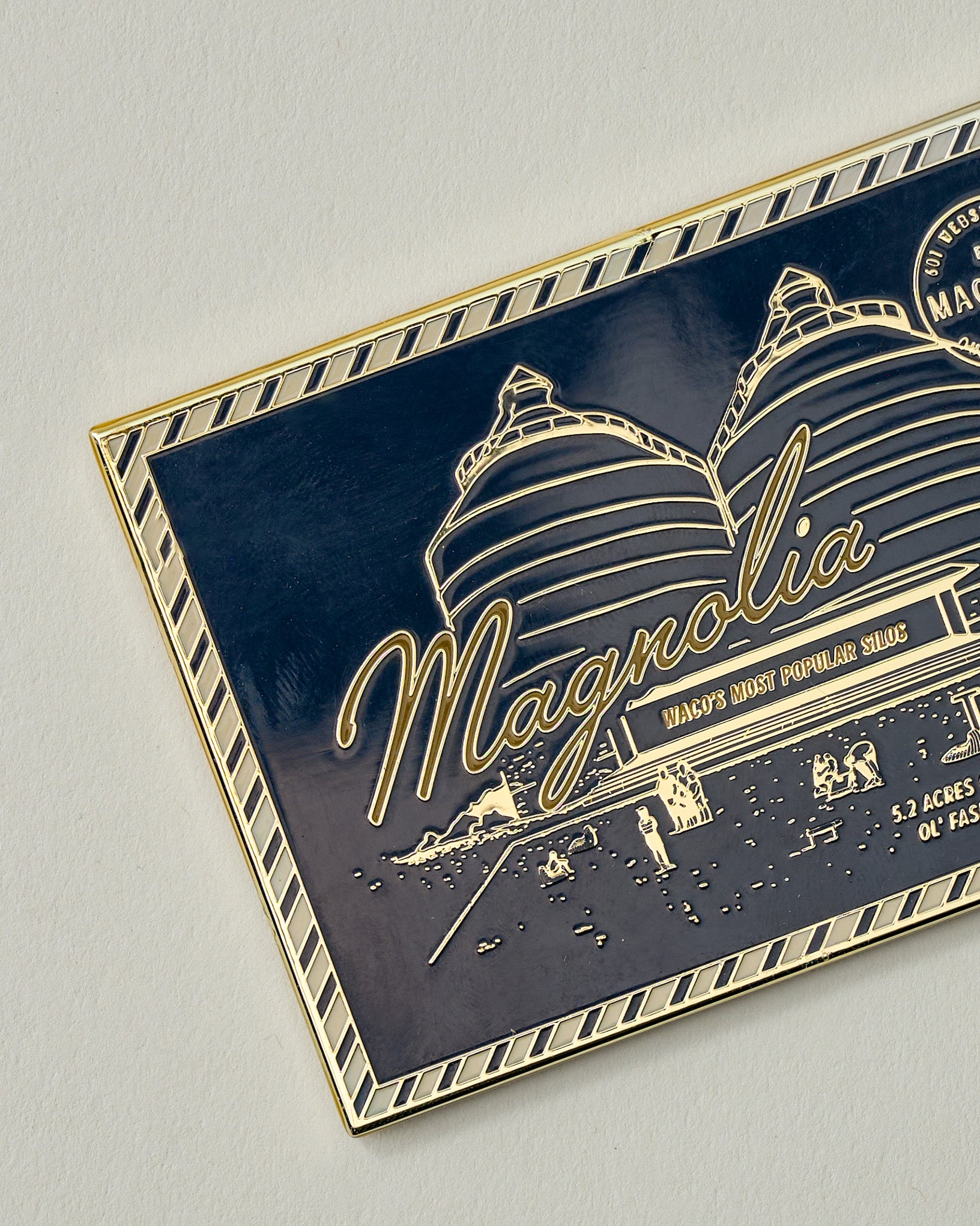 Magnolia Postcard Enamel Magnet - Image 2