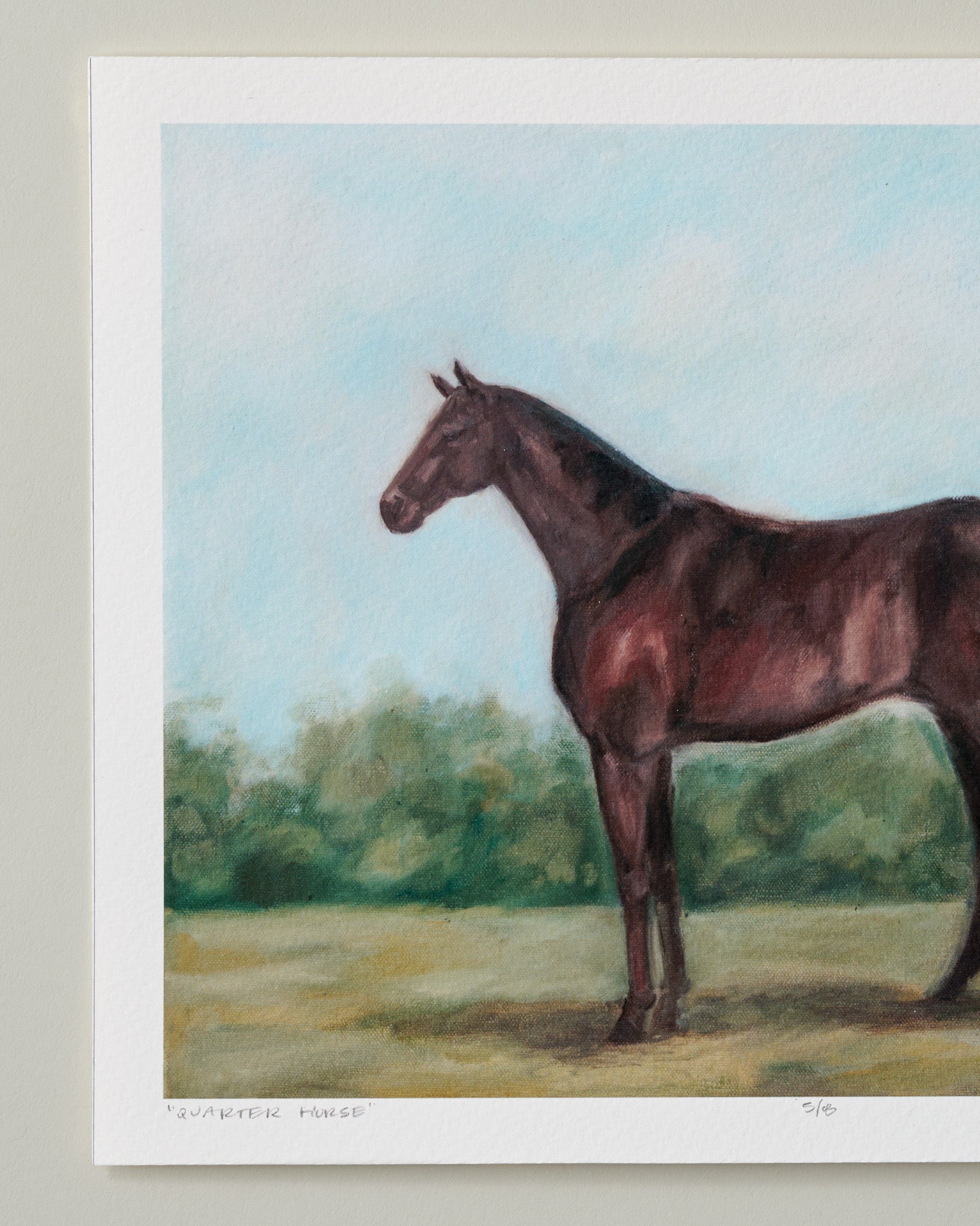 Quarter Horse Fine Art Print - 8 x 10 - Image 2