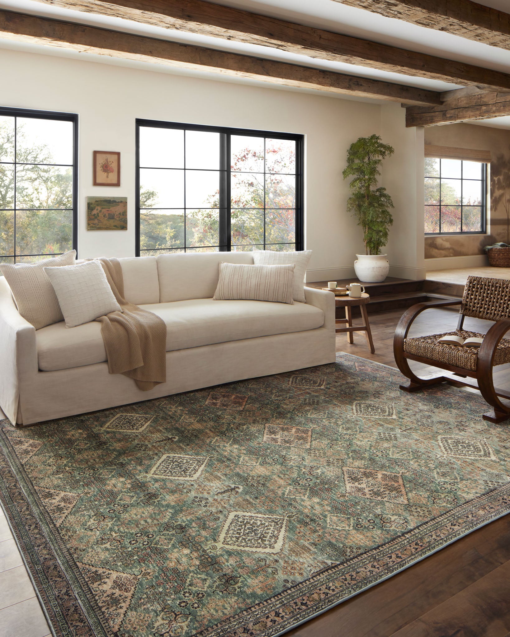Sinclair Turquoise Multi Rug - Image 9