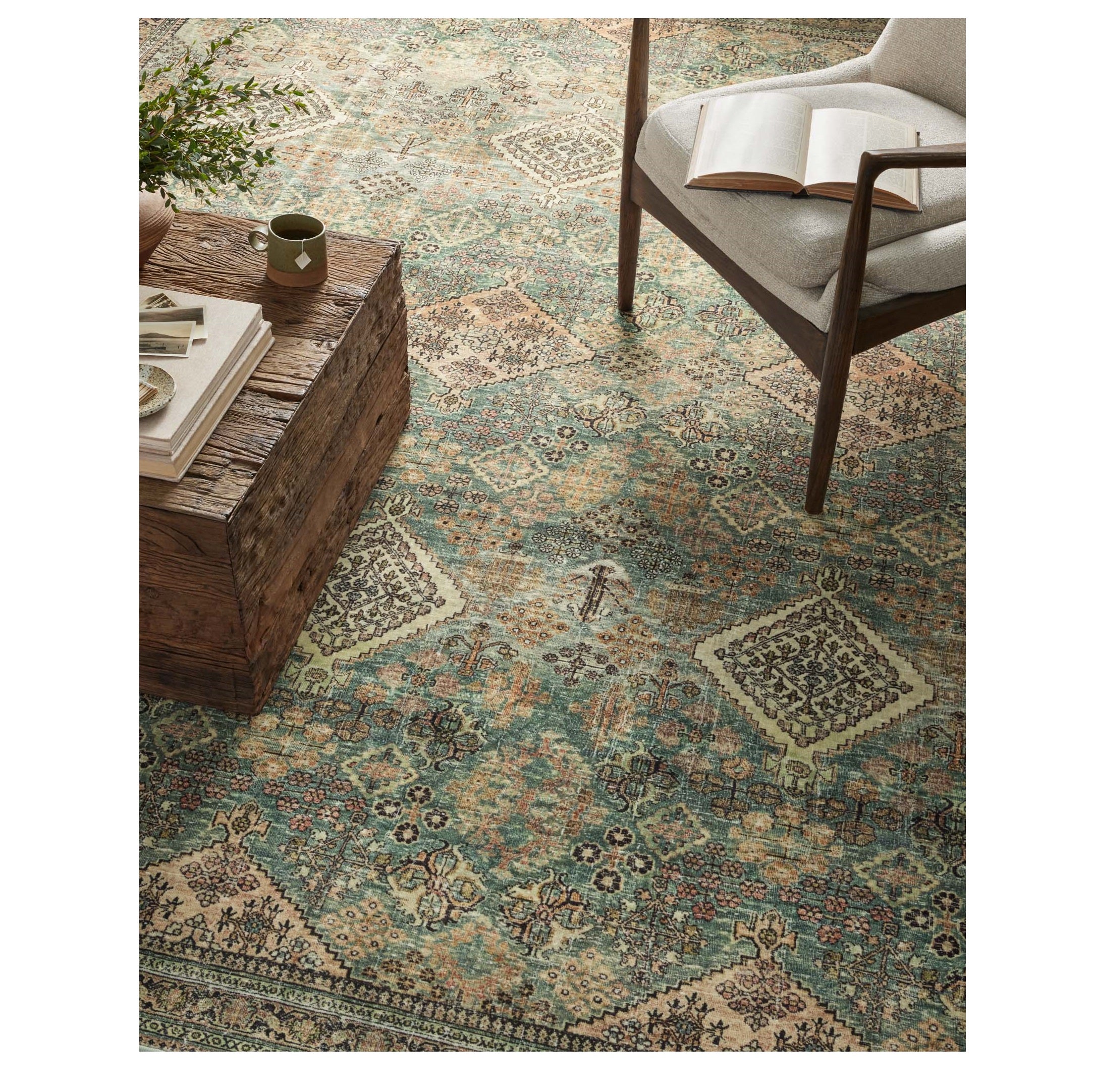 Sinclair Turquoise Multi Rug - Image 2