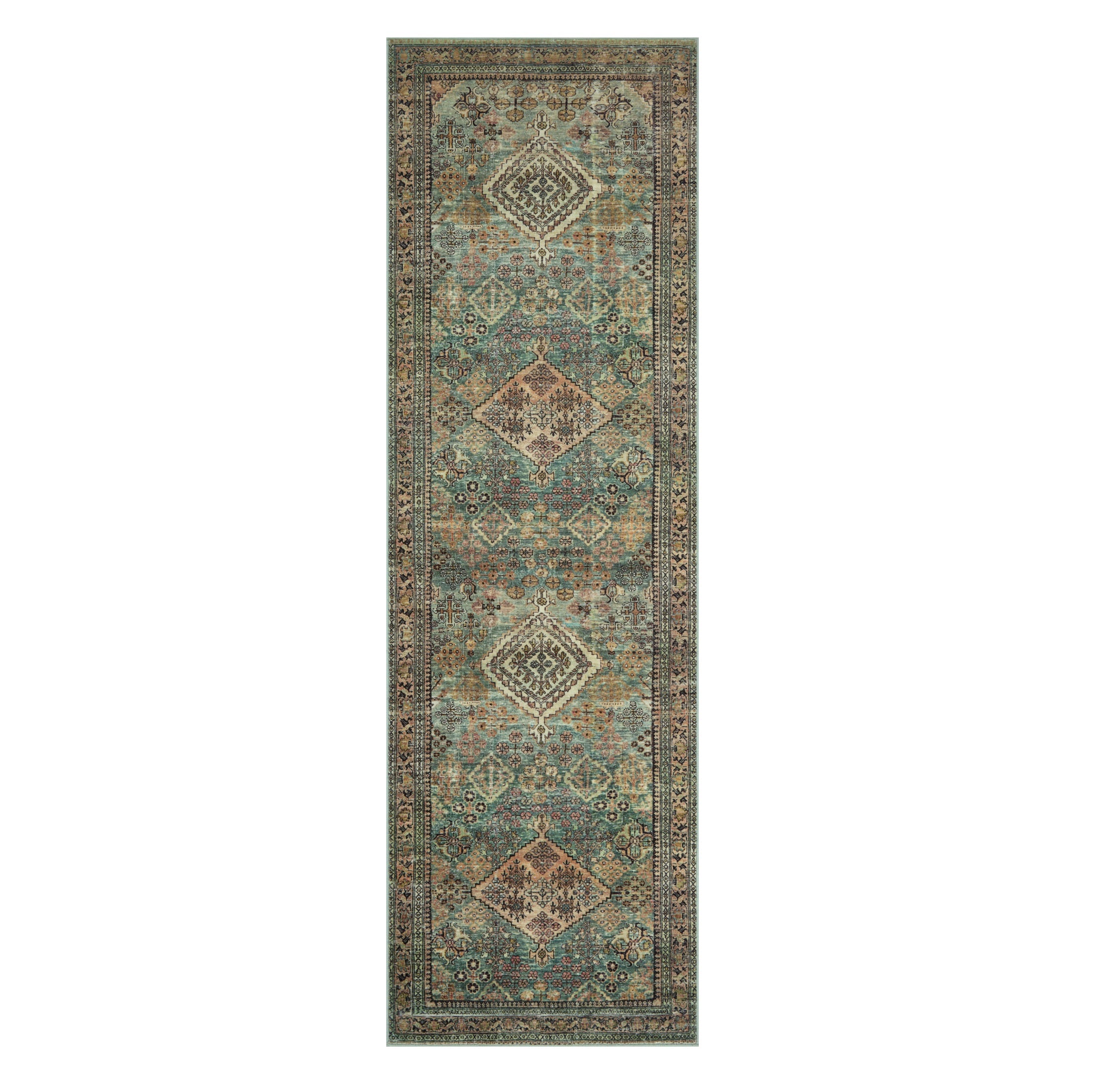 Sinclair Turquoise Multi Rug - Image 4