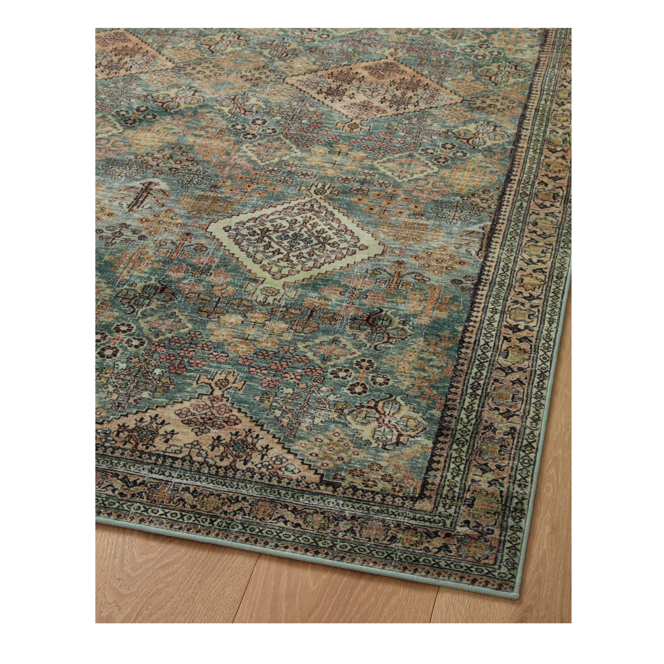 Sinclair Turquoise Multi Rug - Image 8